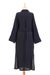 Cotton shirtwaist dress, 'Street Smarts in Black' - Black Belted Cotton Shirtwaist Dress from Thailand (image 2e) thumbail