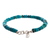 Chrysocolla beaded bracelet, 'Endless Sea' - Hand Beaded Chrysocolla Bracelet (image 2c) thumbail