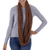 Alpaca blend infinity scarf, 'Fashionable Andes in Spice' - Knit Alpaca Blend Infinity Scarf in Spice from Peru