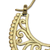 Gold vermeil hoop earrings, 'Moonlit Garden' - Unique Hoop Earrings in 22k Gold Vermeil from Bali (image 2b) thumbail