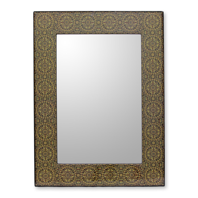 Decoupage-Spiegel - Decoupage-Wandspiegelrahmen, handgefertigt in Indien