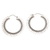 Sterling silver hoop earrings, 'Precocious' - Leafy Balinese Sterling Silver Hoop Earrings (image 2a) thumbail
