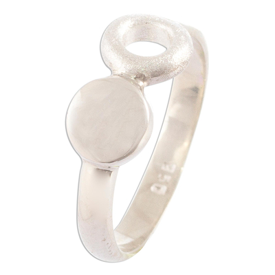 Silver band ring, 'Vision' - Artisan Crafted 950 Silver Band Ring