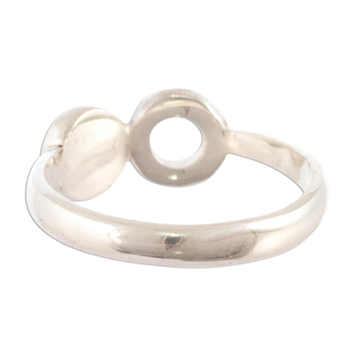 anillo de banda de plata - Anillo de banda de plata 950 elaborado artesanalmente