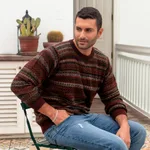 Men's alpaca sweater, 'Aymara Pride' - Men's 100% Alpaca Pullover Sweater