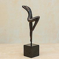Escultura de bronce, 'Veronique, Serie Bailarina' - Escultura de bronce