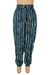 Tie-dye viscose pants, 'Breezy Stripes' - Striped Tie-Dye Viscose Pants from India