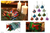 Beaded ornaments, 'Maple Leaves' (set of 12) - Beaded ornaments (Set of 12)