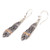 Gold accent dangle earrings, 'Ubud Dancer' - Gold accent dangle earrings (image 2g) thumbail