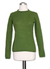 100% alpaca sweater, 'Winter Lime' - Peru Alpaca Wool Pullover Sweater