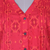 Viscose ikat tunic, 'Summer Fruit' - Screen Printed Ikat Viscose Tunic from India