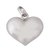 Sterling silver pendant, 'Heart and Purity' - Heart-Shaped Sterling Silver Pendant from Mexico