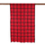 Viscose blend scarf, 'Crimson Checks' - Checked Viscose Blend Wrap Scarf in Crimson from India