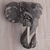 Wood mask, 'Elephant Head' - Hand Carved Wood Wall Mask Elephant from Indonesia (image 2b) thumbail