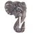 Wood mask, 'Elephant Head' - Hand Carved Wood Wall Mask Elephant from Indonesia (image 2c) thumbail