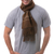 Men's alpaca blend scarf, 'Andean Clouds in Brown' - Men's Artisan Crafted Woven Brown Alpaca Blend Scarf