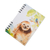 Banana leaf paper journal, 'Smiling Sloth' - Signed Sloth-Themed Paper Journal from Costa Rica (image 2b) thumbail