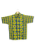 Camisa de algodón para hombre - Camisa de algodón con estampado geométrico para hombre de Ghana
