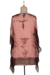 Viscose tie-dyed caftan, 'Jaipur Sunset' - Handmade Viscose Chiffon Tie-Dyed Caftan Tunic