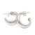 Sterling silver half-hoop earrings, 'Radiant Shine' - Balinese Sterling Silver Half-Hoop Earrings (image 2d) thumbail