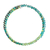 Glass and crystal beaded wrap bracelet, 'Ocean Siren' - Glass and Crystal Beaded Wrap Bracelet in Green (image 2c) thumbail