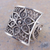 Sterling silver filigree band ring, 'Magical Flower Vine' - Sterling Silver Floral Filigree Band Ring from Peru (image 2b) thumbail