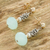 Gold-accented chalcedony earrings, 'Isla del Coco' - 14k Gold Filled and Sterling Silver Chalcedony Earrings (image 2b) thumbail