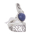Sodalite filigree cocktail ring, 'Cosmic Twist in Blue' - Sodalite and Sterling Silver Filigree Band Cocktail Ring (image 2c) thumbail