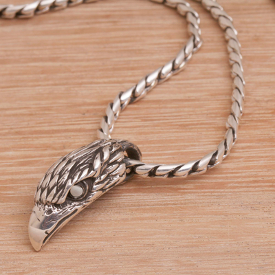Halskette mit Anhänger aus Sterlingsilber - Halskette mit Adleranhänger aus 925er Sterlingsilber