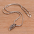 Sterling silver pendant necklace, 'Eagle Gaze' - 925 Sterling Silver Eagle Pendant Necklace (image 2b) thumbail