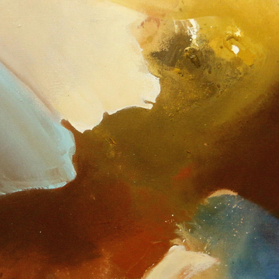 „Have a Dream“ – Abstraktes Original-Traum-von-Flug-Thema-Gemälde