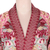 Jacquard knit cardigan, 'Vintage Rose Garden' - Jacquard Viscose-Blend Cardigan with Tie Belt (image 2f) thumbail