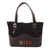 Leather and suede tote bag, 'Cusco Journey' - Leather and Suede and Wool Tote Bag thumbail
