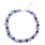 Serpentine beaded necklace, 'Forest Glade' - Serpentine and Purple Glass Beaded Necklace (image 2a) thumbail