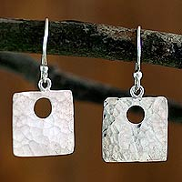 Sterling silver dangle earrings, 'Jocotenango Glow'