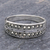 Marcasite band ring, 'Shared Journey' - Marcasite and Sterling Silver Band Ring (image 2b) thumbail