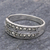 Marcasite band ring, 'Shared Journey' - Marcasite and Sterling Silver Band Ring (image 2c) thumbail
