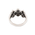 Sterling silver band ring, 'Fantastic Composition' - Patterned Sterling Silver Band Ring from India (image 2c) thumbail