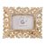 Wooden photo frame, 'Golden Leaves' (4x6) - 4x6 Hand-Carved Golden Mango Wood Ornate Photo Frame thumbail