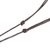 Wood pendant necklace, 'Manta Ray' - Swirl Pattern Jobillo Wood Pendant Necklace from Costa Rica