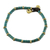 Brass beaded bracelet, 'Temple of Love' - Brass and Reconstituted Turquoise Thai Beaded Bracelet thumbail