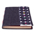 Fabric-covered journal, 'Chiapas Diamonds' - Blue Denim Covered Recycled Paper Journal