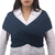 Alpaca blend short sweater vest, 'Crisscross Blue' - Alpaca Blend Steel Blue Cross Body Sweater Vest from Peru (image 2a) thumbail