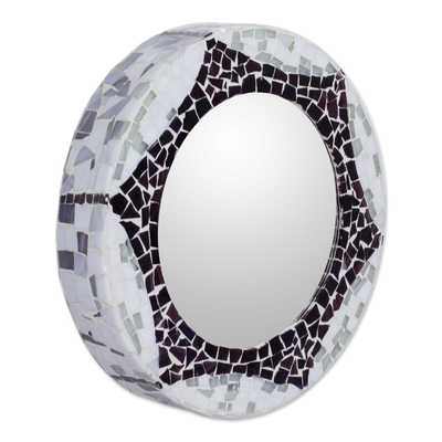 espejo de vidrieras - Espejo de pared de vidrieras hecho a mano