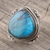 Labradorite cocktail ring, 'Shimla Shadows' - Artisan-Crafted Labradorite Single-Stone Ring