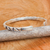 Pulsera de puño de plata de ley, 'Karen Spirit' - Pulsera de puño de plata de ley hecha a mano Hill Tribe