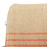 Cotton face masks, 'Tropical Tangerine' (pair) - 2 Handwoven Beige and Orange Cotton Headband Face Masks