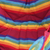 Cotton hammock swing, 'Jungle Rainbow' (single) - Single Multicoloured Striped Cotton Hammock Swing from Brazil