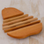 Cedar wood trivet, 'Fresh Pear' - Cedar Wood Trivet Pear Shape from Guatemala (image 2b) thumbail