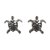 Sterling silver button earrings, 'Baby Sea Turtle' - Sterling Silver Button Earrings thumbail